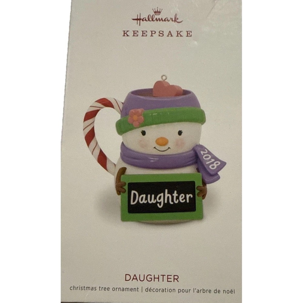 NIB 2018 HALLMARK KEEPSAKE CHRISTMAS ORNAMENT DAUGHTER NEW